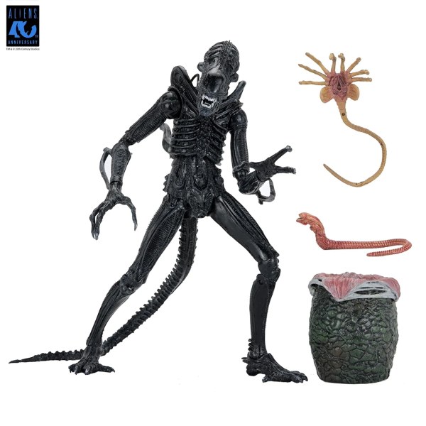 ALIENS - FIGURA D'AZIONE IN SCALA 7" - XENOMORFO GUERRIERO SUPREMO 40° ANNIVERSARIO (NERO)