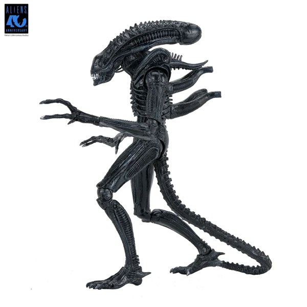 ALIENS - FIGURA D'AZIONE IN SCALA 7" - XENOMORFO GUERRIERO SUPREMO 40° ANNIVERSARIO (NERO)