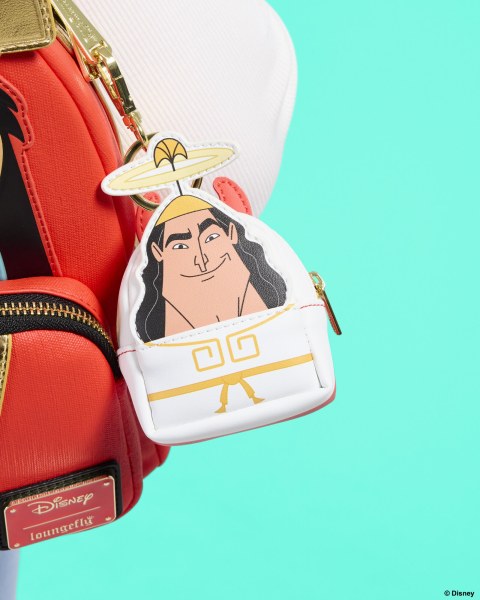 Portachiavi Mini Zaino Reversibile Devil & Angel Kronk - Disney Loungefly Kuzco Il Nuovo Groove Imperatore