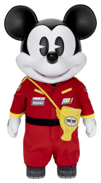 Vinile Salvadanaio SYAKING-BANG!! Figurina Funzionale Auto da Corsa Mickey 48 cm - Disney Mickey and Friends