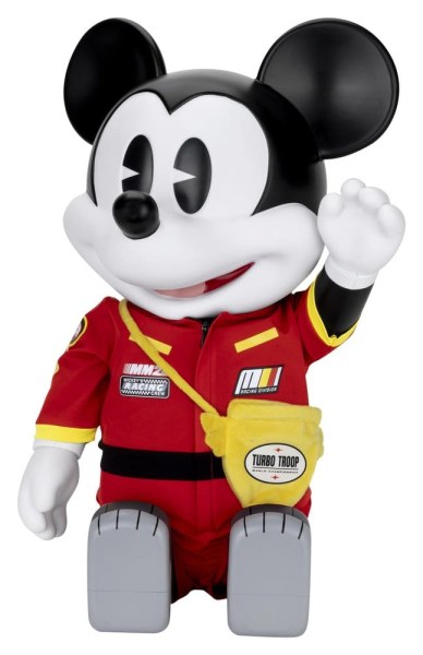 Vinile Salvadanaio SYAKING-BANG!! Figurina Funzionale Auto da Corsa Mickey 48 cm - Disney Mickey and Friends