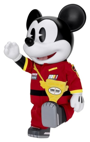 Vinile Salvadanaio SYAKING-BANG!! Figurina Funzionale Auto da Corsa Mickey 48 cm - Disney Mickey and Friends
