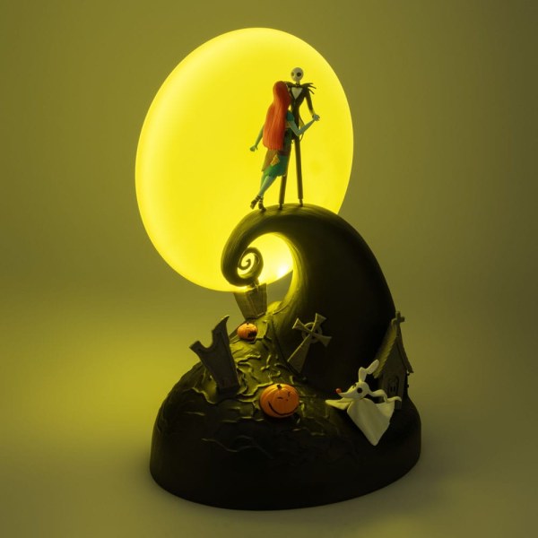 L'Strano Natale di Mr. Jack lampada diorama Jack & Sally