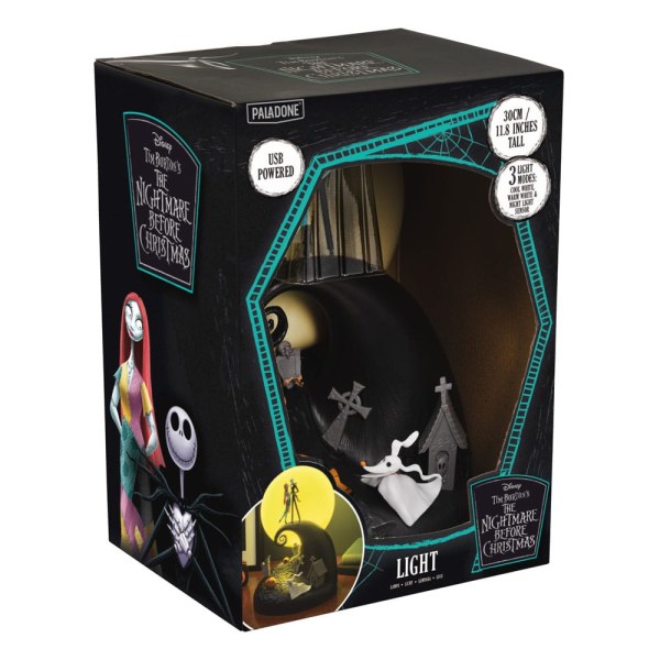 L'Strano Natale di Mr. Jack lampada diorama Jack & Sally