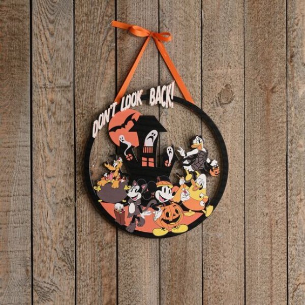 Placca Decorativa Halloween Topolino i suoi amici - Disney