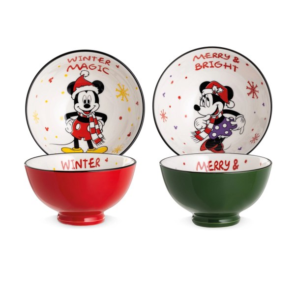 Set di 2 ciotole 300ml Topolino & Minni magico invernale - Disney