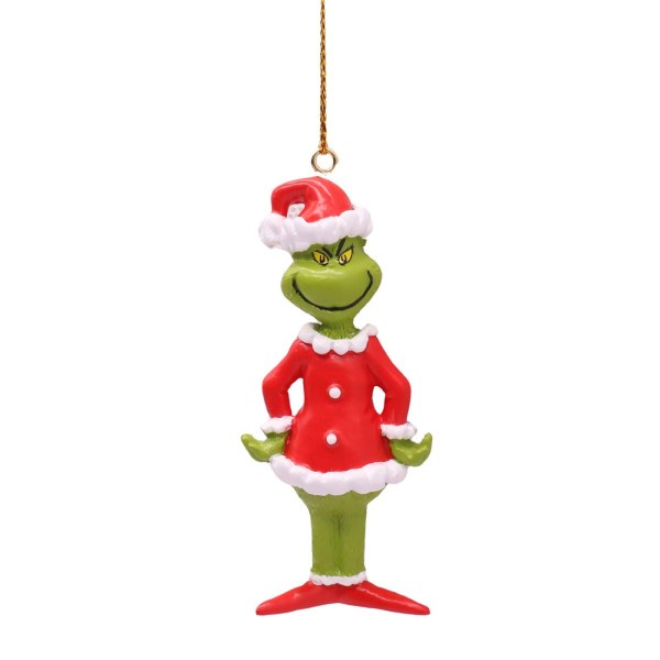 Ornamento 3D The Grinch in Abito Natalizio