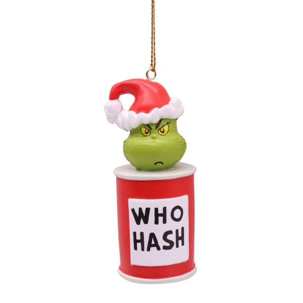 Ornamento 3D The Grinch - hash di Whoville