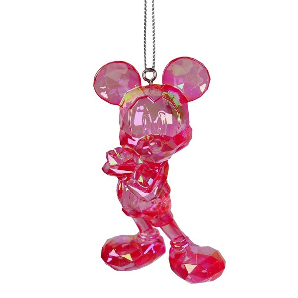 Ornamento 3D Acrilico Topolino D100 Rosso - Disney