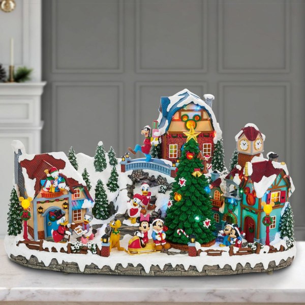 Villaggio animato di Natale Disney con musica 29 cm – Esclusiva Costco