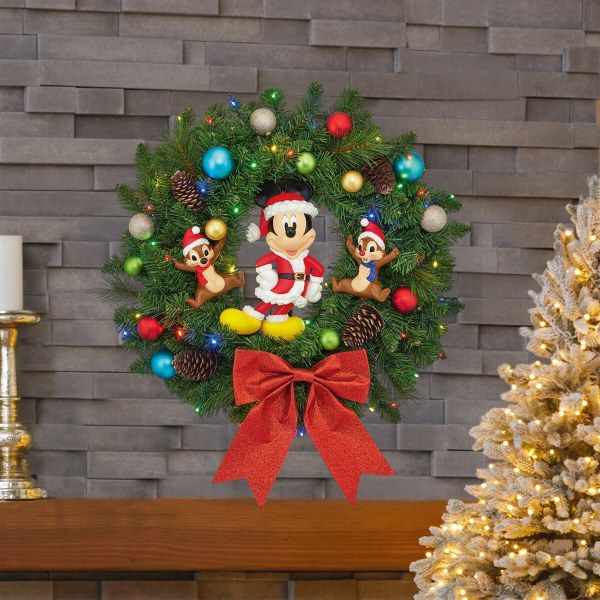 Ghirlanda natalizia Disney da 55 cm con luci LED – Esclusiva Costco