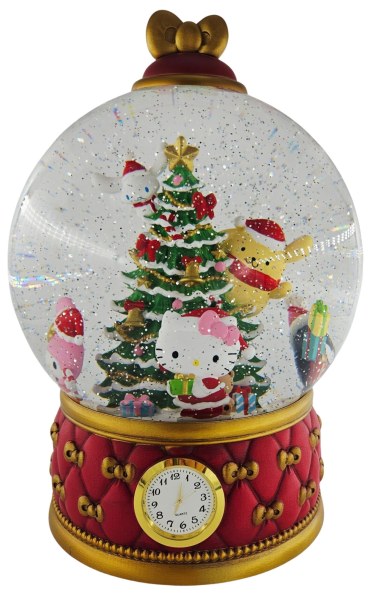 Palla di neve Hello Kitty di Natale con glitter e luci LED 31 cm – Esclusiva Costco