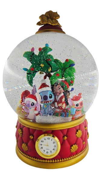 Palla di neve Disney Stitch di Natale con glitter e luci LED 31 cm – Esclusiva Costco
