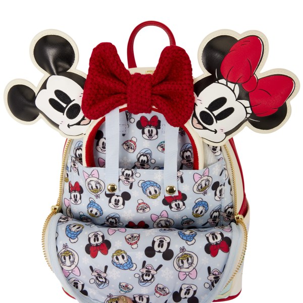 Mini zaino e portafascia Topolino & Friends con pattinaggio sul ghiaccio - Disney Loungefly