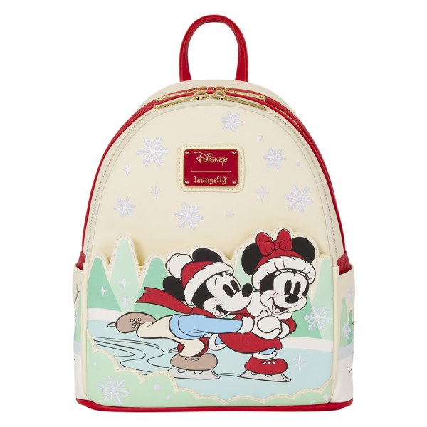 Mini zaino e portafascia Topolino & Friends con pattinaggio sul ghiaccio - Disney Loungefly