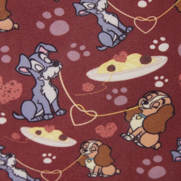 Borsa a tracolla Lilli e il Vagabondo Spaghetti Dinner Charm - Disney Loungefly