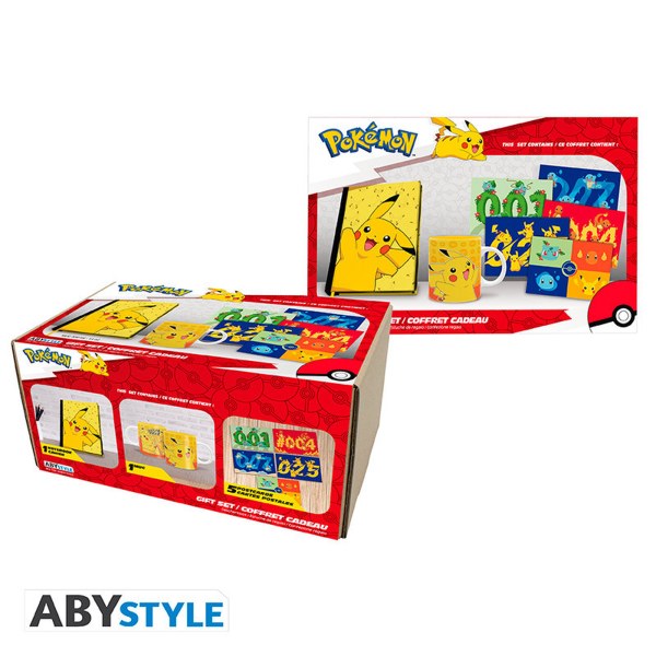 POKEMON - Quaderno A5 + Tazza 320ml + Cartoline "Pikachu"