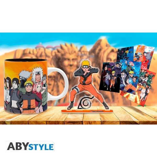 NARUTO SHIPPUDEN - Pack Tazza 320ml + Acryl® + Cartoline Naruto