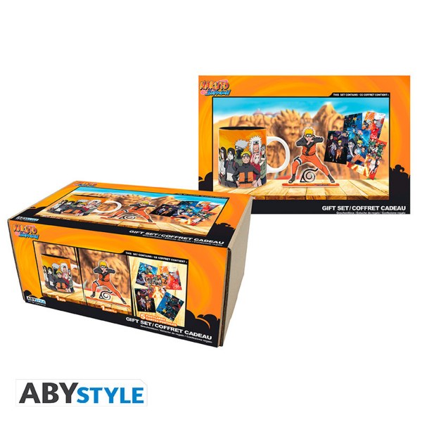 NARUTO SHIPPUDEN - Pack Tazza 320ml + Acryl® + Cartoline Naruto