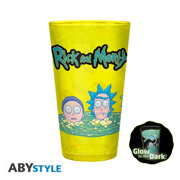 RICK AND MORTY - Set Bicchiere XXL + Tazza + 2 Sottobicchieri