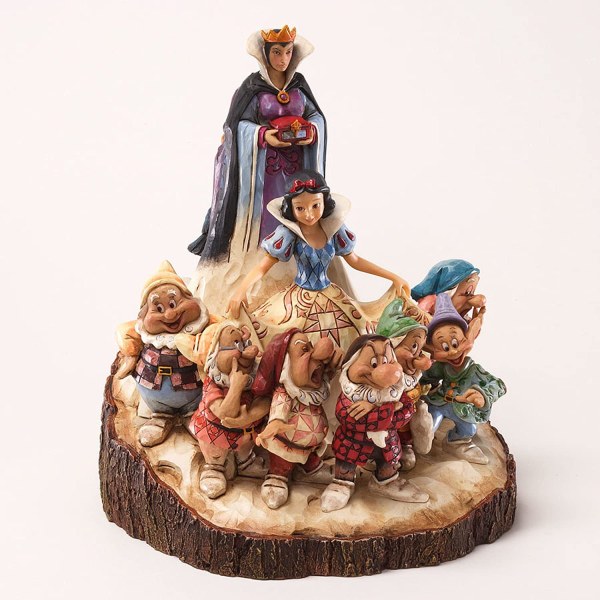 WOOD CARVED BIANCANEVE DISNEY TRADITIONS