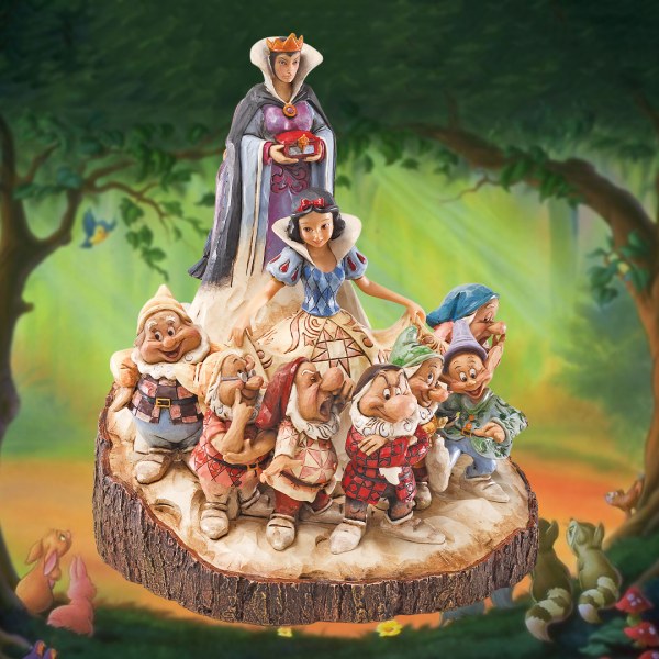 WOOD CARVED BIANCANEVE DISNEY TRADITIONS