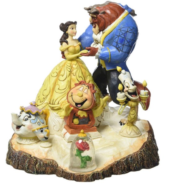 LA BELLA E LA BESTIA DISNEY TRADITIONS JIM SHORE