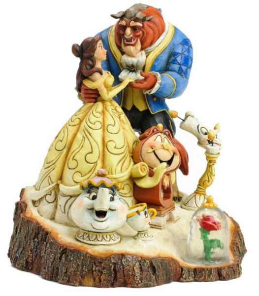LA BELLA E LA BESTIA DISNEY TRADITIONS JIM SHORE