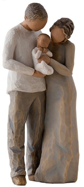 SIAMO IN TRE STATUETTA WILLOW TREE
