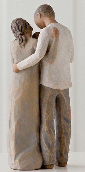 SIAMO IN TRE STATUETTA WILLOW TREE