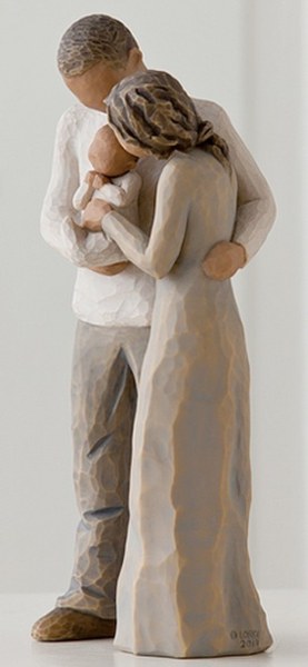 SIAMO IN TRE STATUETTA WILLOW TREE
