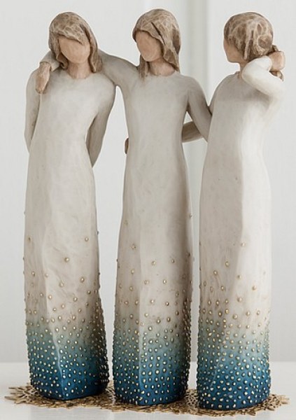 STATUETTA WILLOW TREE AL MIO FIANCO (AMICHE E SORELLE)
