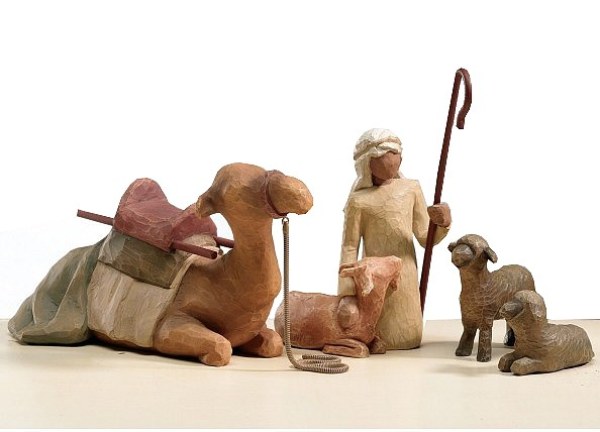 STATUETTE WILLOW TREE PASTORE CON ANIMALI