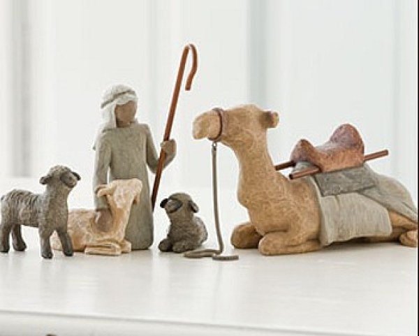 STATUETTE WILLOW TREE PASTORE CON ANIMALI
