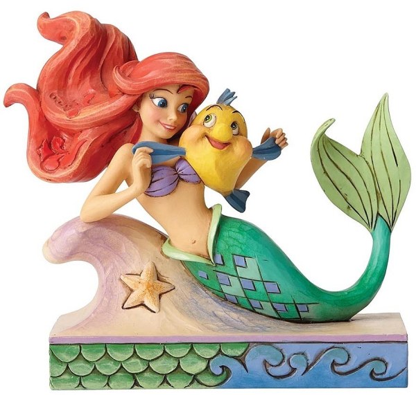 ARIEL LA SIRENETTA E FLOUNDER DISNEY TRADITIONS