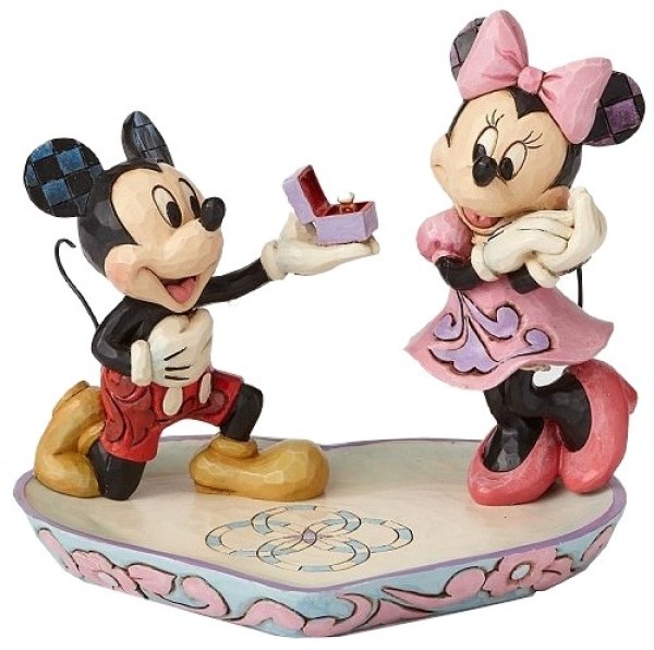 TOPOLINO MINNIE E L'ANELLO DI FIDANZAMENTO DISNEY TRADITIONS