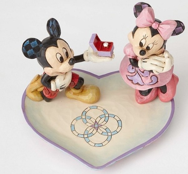 TOPOLINO MINNIE E L'ANELLO DI FIDANZAMENTO DISNEY TRADITIONS
