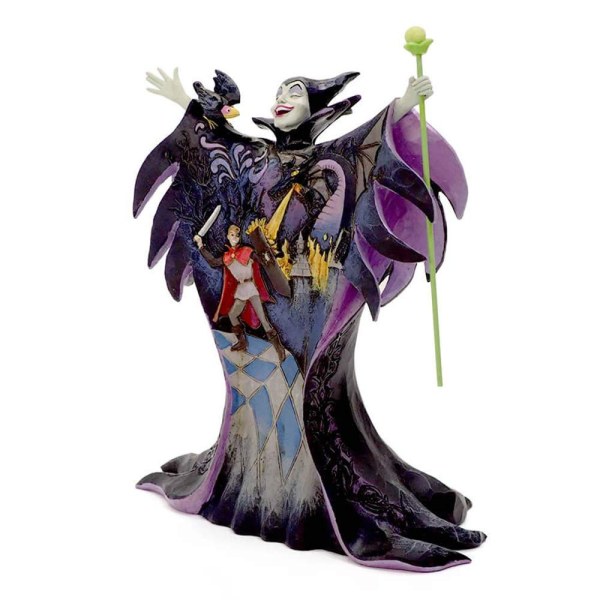 MALEFICA CON SCENA SCOLPITA SULL'ABITO DISNEY TRADITIONS