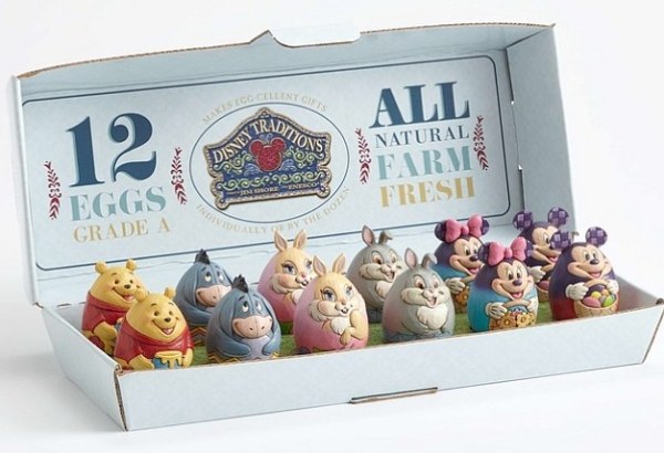 6 COPPIE (12 PEZZI) DI UOVA PERSONAGGI DISNEY TRADITIONS
