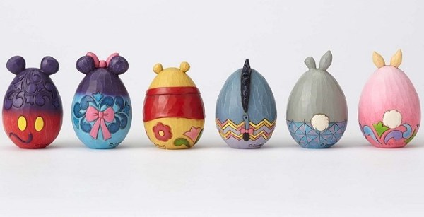 6 COPPIE (12 PEZZI) DI UOVA PERSONAGGI DISNEY TRADITIONS