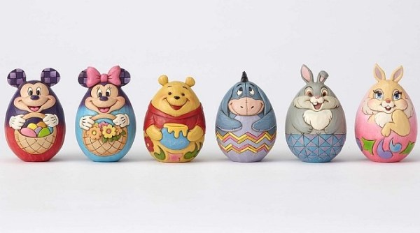 6 COPPIE (12 PEZZI) DI UOVA PERSONAGGI DISNEY TRADITIONS