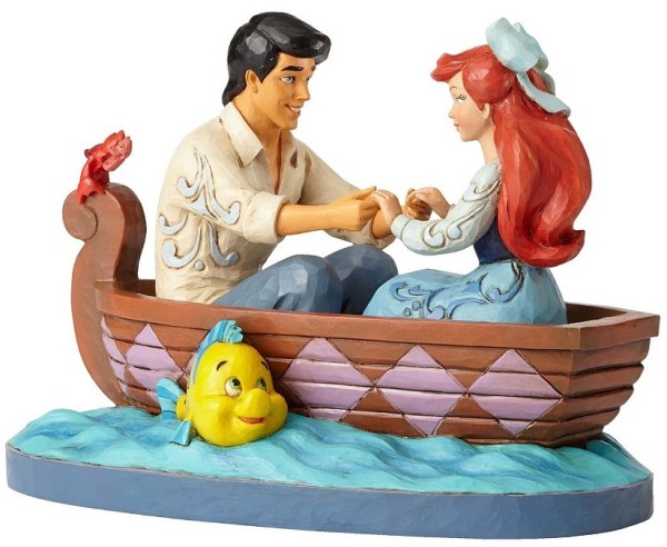 ARIEL E IL PRINCIPE ERIC SULLA BARCA DISNEY TRADITIONS
