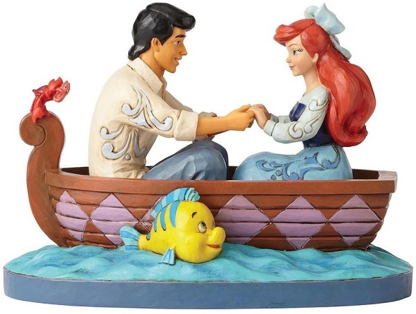 ARIEL E IL PRINCIPE ERIC SULLA BARCA DISNEY TRADITIONS