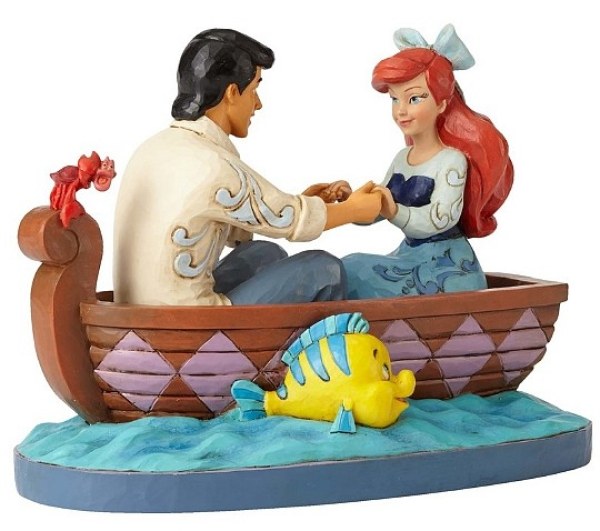 ARIEL E IL PRINCIPE ERIC SULLA BARCA DISNEY TRADITIONS