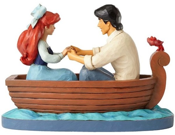ARIEL E IL PRINCIPE ERIC SULLA BARCA DISNEY TRADITIONS