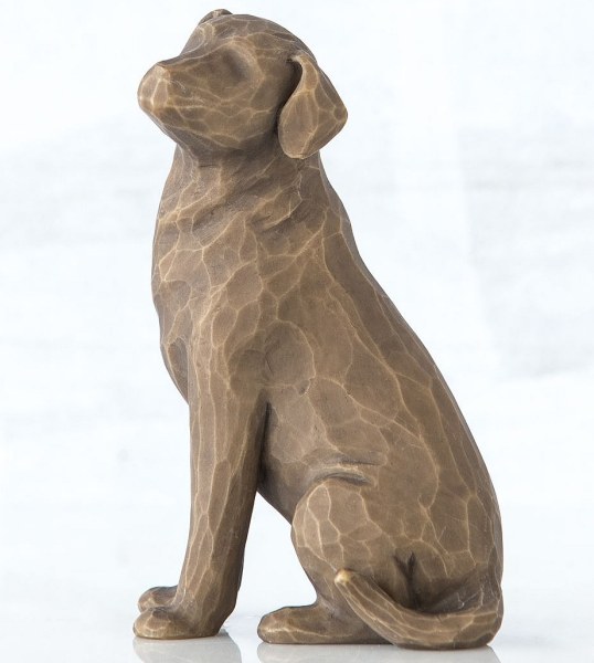 STATUINA WILLOW TREE AMO IL MIO CANE (VERSIONE SCURA)