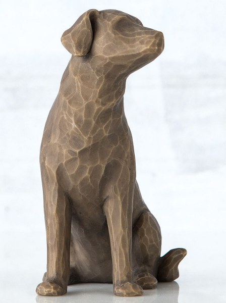 STATUINA WILLOW TREE AMO IL MIO CANE (VERSIONE SCURA)