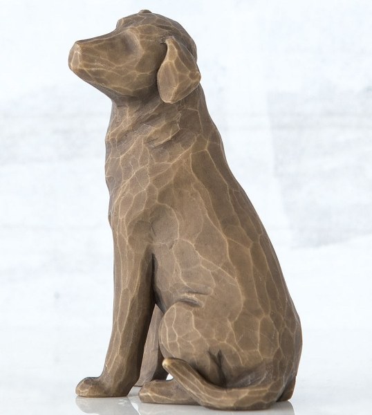 STATUINA WILLOW TREE AMO IL MIO CANE (VERSIONE SCURA)