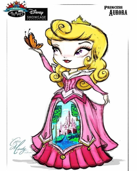 AURORA STATUINA LUMINOSA MISS MINDY DISNEY