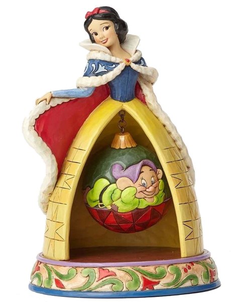 STATUINA DI NATALE BIANCANEVE E CUCCIOLO DISNEY TRADITIONS